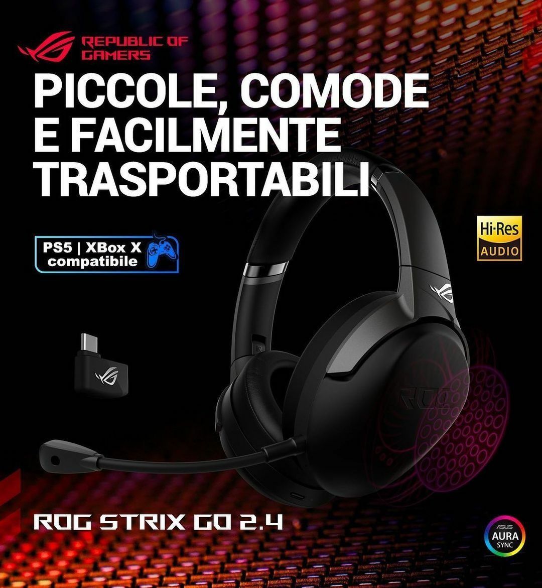 СКИДКА! Asus Rog Strix Go 2.4 Wireless Беспроводные Наушники/Гарнитура