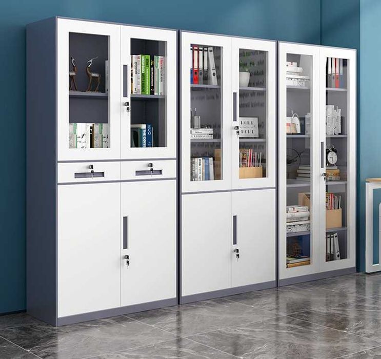 Прочный архивный шкаф из металла с ключевым замком