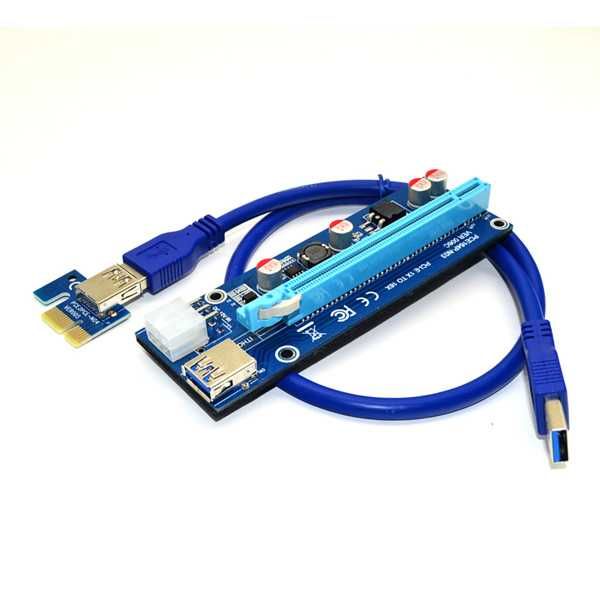 Екстендер Estillo Riser Card 6Pin PCI-Е x 1 към PCI-Е x16 рейзъри риг