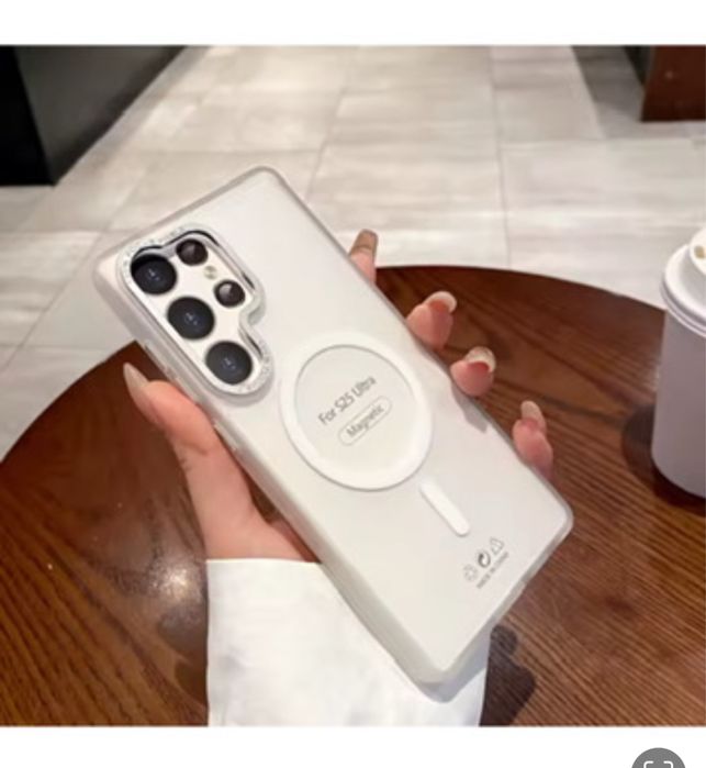 Samsung S23/S24/S25/PLUS/ULTRA Husa Magsafe Spate Anti Amprenta