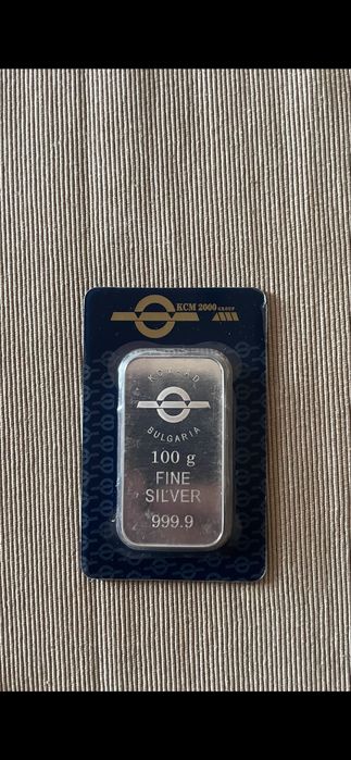 Сребърно кюлче 100 гр 999,9