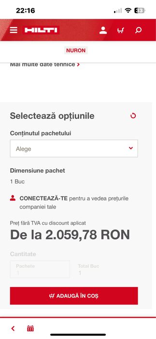 Polizor Drept  Hilti GDG 6-22 Nuron-Sigilat