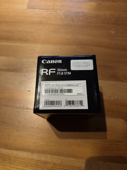 Canon RF 50mm f1.8 STM nou - full box