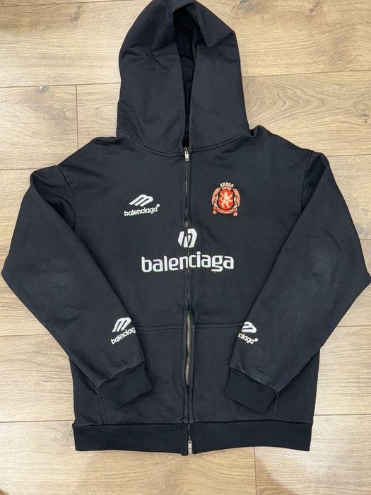 Balenciaga Soccer Paris Zip-Hoodie