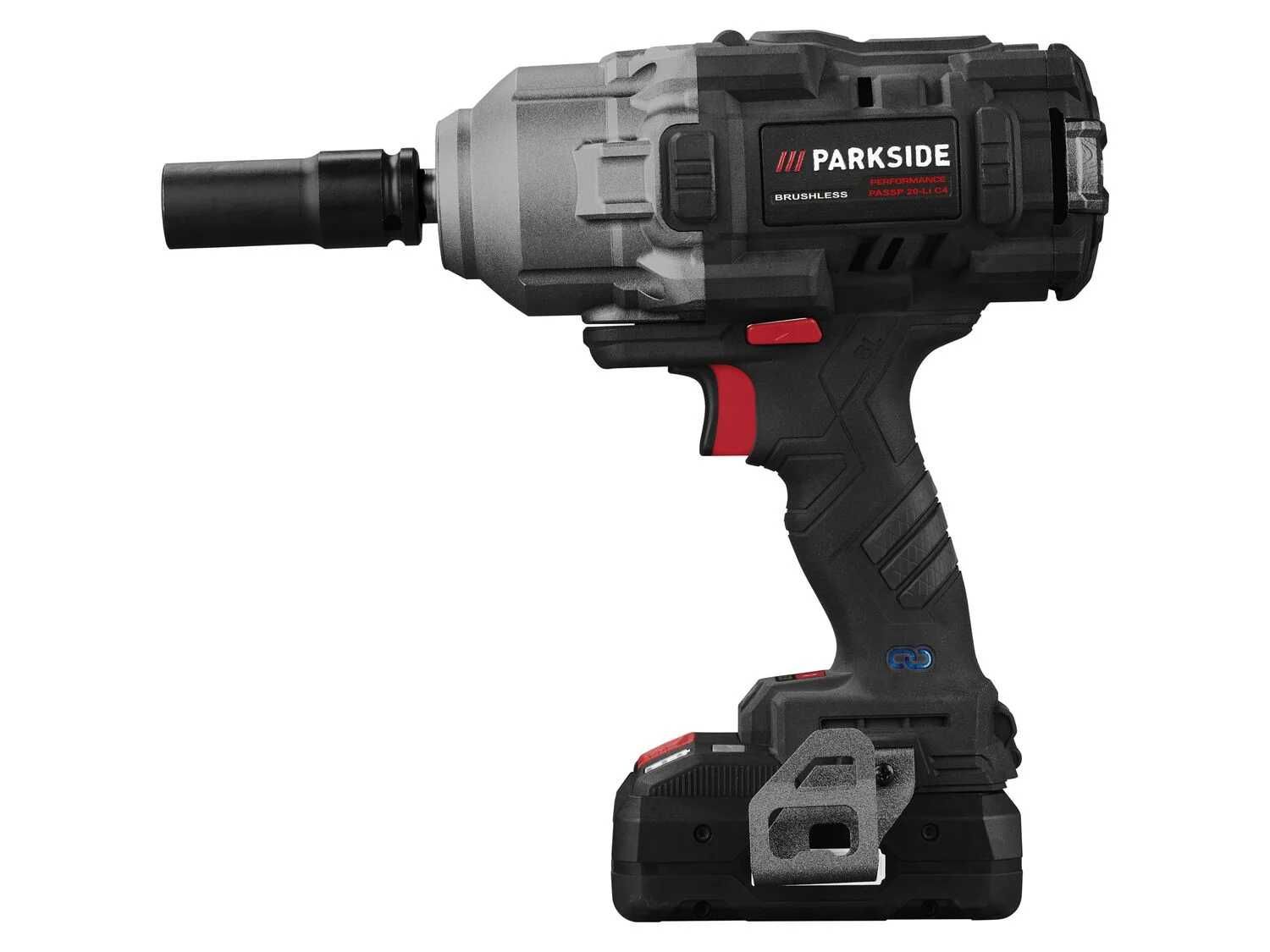 Parkside PERFORMANCE акумулаторен ударен гайковерт PASSP 20-Li C4