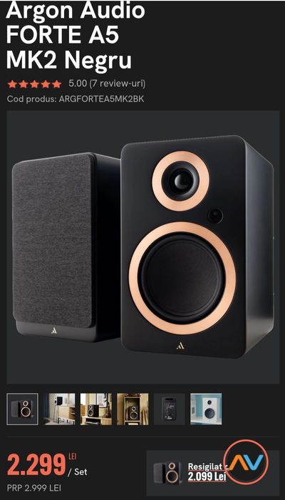 Argon Forte A5 MK2 - boxe stereo amplificate