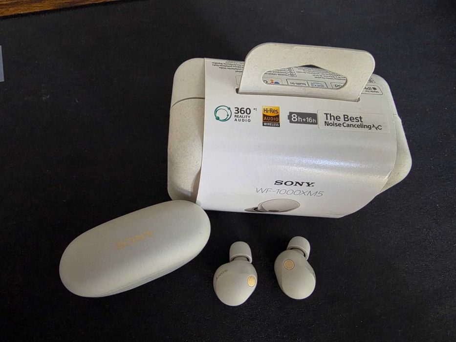 Casti Sony WF-1000XM5, Full box, Garantie, Noise cancelling