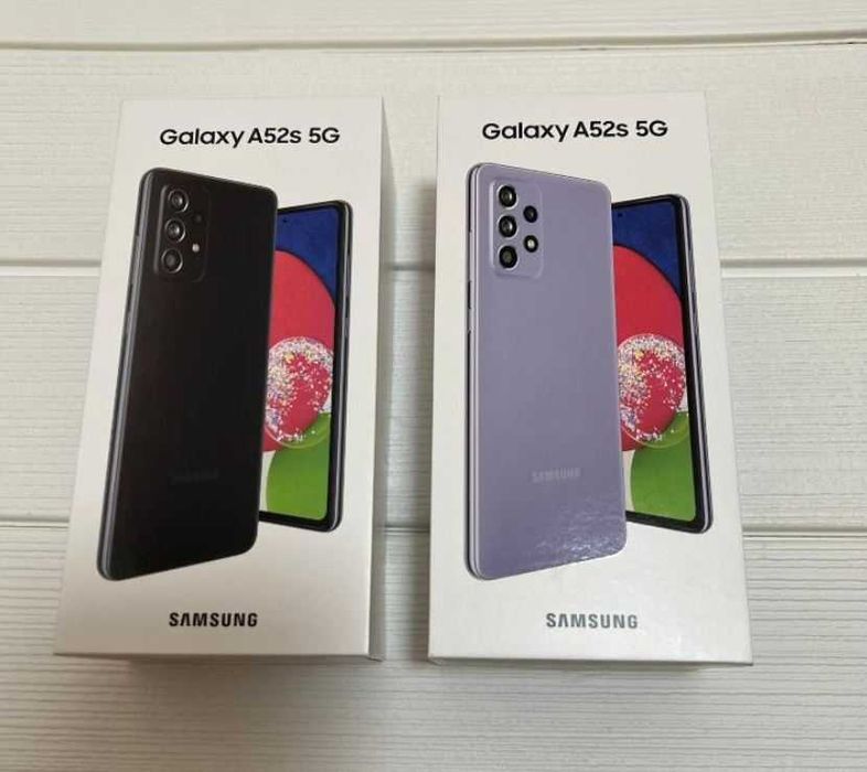 Samsung Galaxy A52s 5G, Black и Violet, 13 мес. гаранция