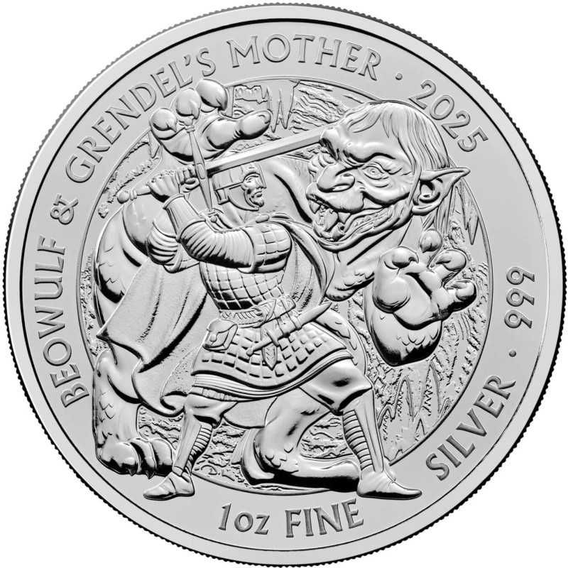 СРЕБРО 1 OZ 999 Британия, Гана