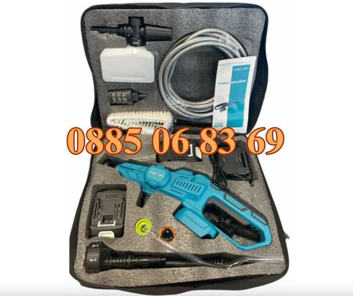 Акумулаторна водоструйка с дисплей, дюза 6 в 1 и две батерии 36V 8Ah