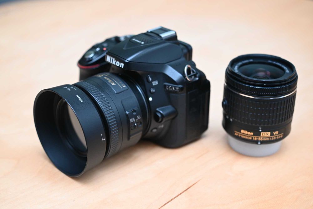 Nikon D5300 + AF-S 50mm 1:1.8G + AF-S Nikkor 18-55 mm