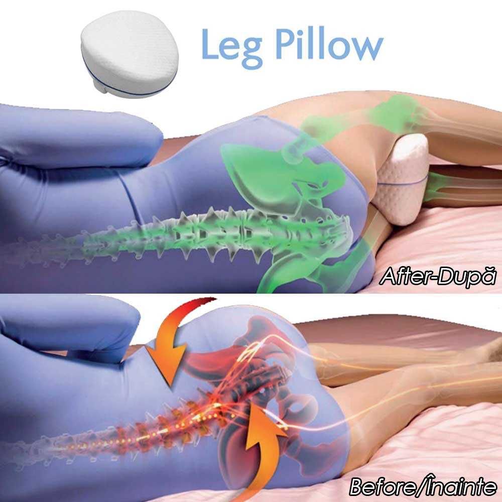 Ортопедична мемори възглавница за крака, възглавничка за сън