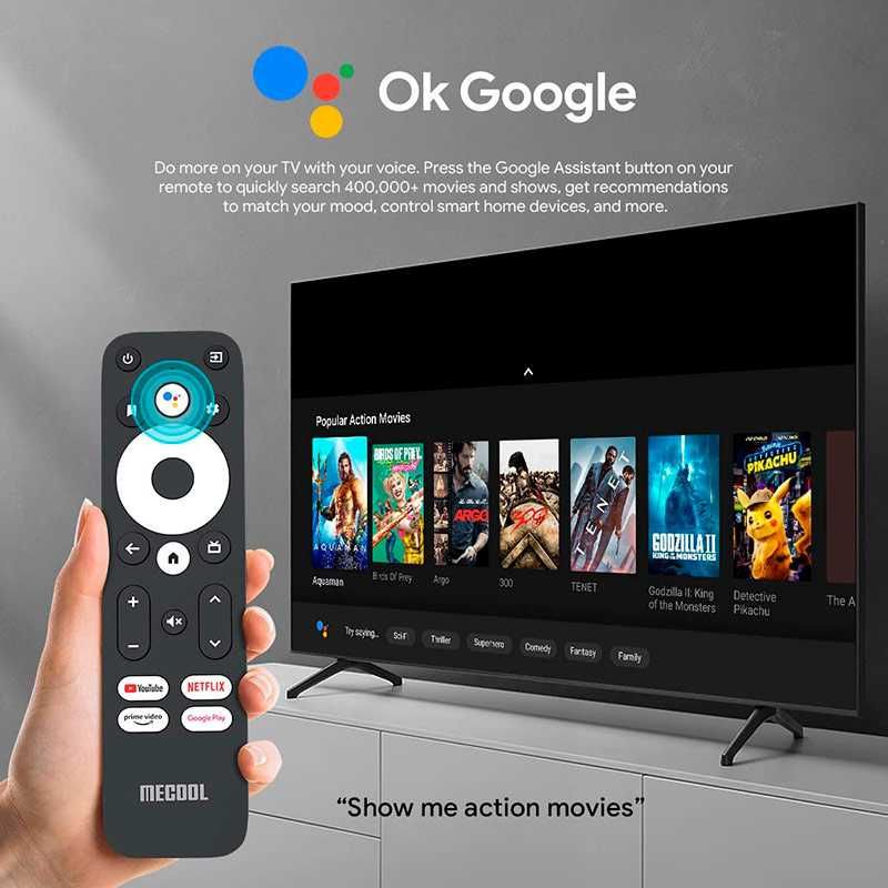 TV Box MECOOL KM2 PLUS Dolby, Android 11, Netflix and Google 4K