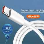 Кабели за зареждане от 60 W USB-C към USB-C Бели и Сиви (6A) Premium!!