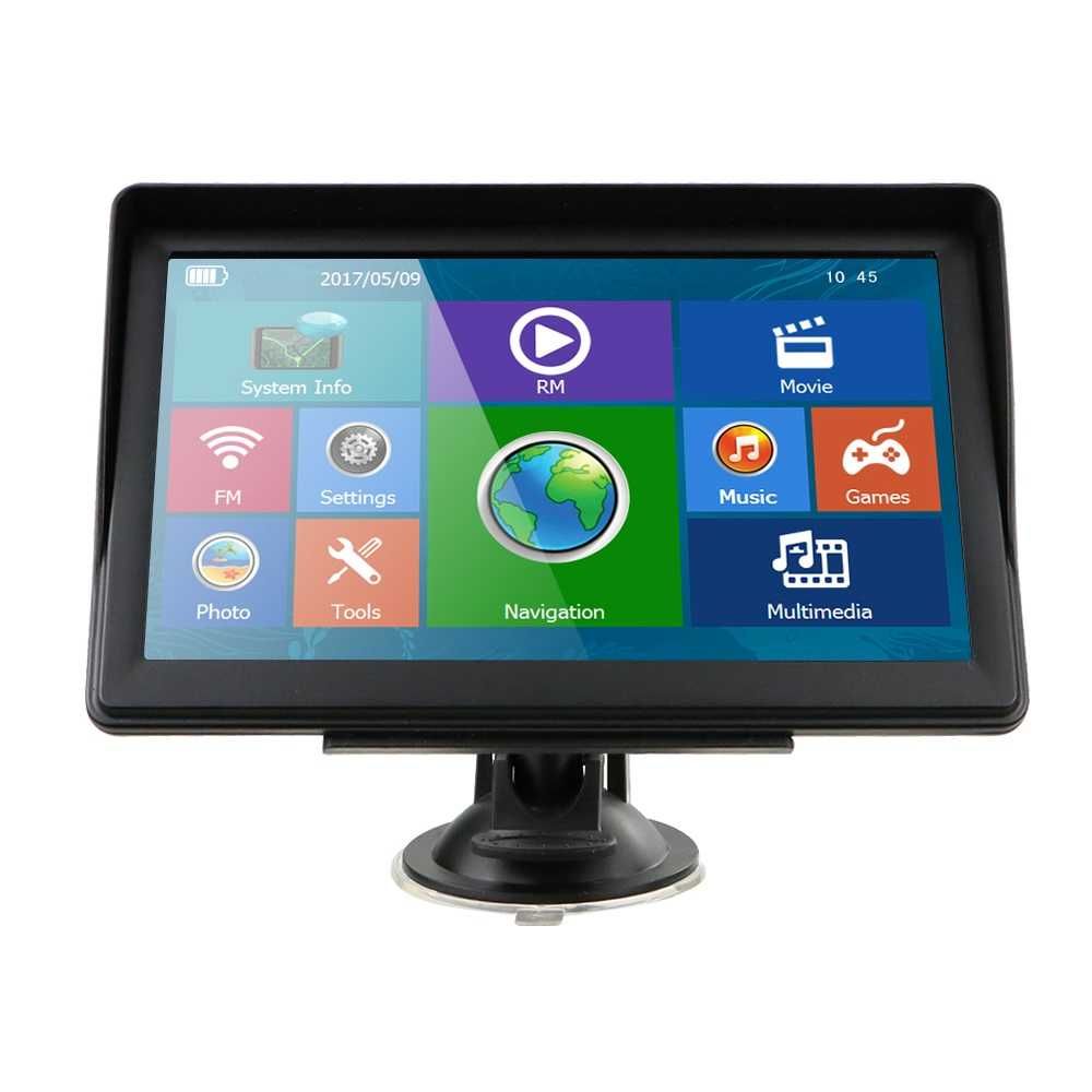 Gps auto ecran 7 inch 3D, Harta full EU inclusa, FM, Jocu