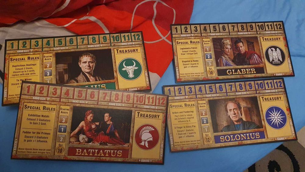 Joc de societate Spartacus Blood and Sand board game Out of Print