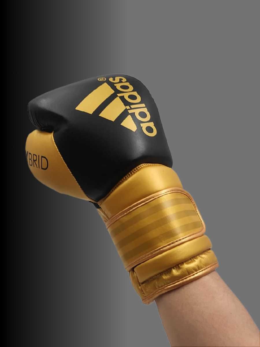 Боксерские перчатки Adidas HY BRYD натуральная кожа, размер 14-16 oz
