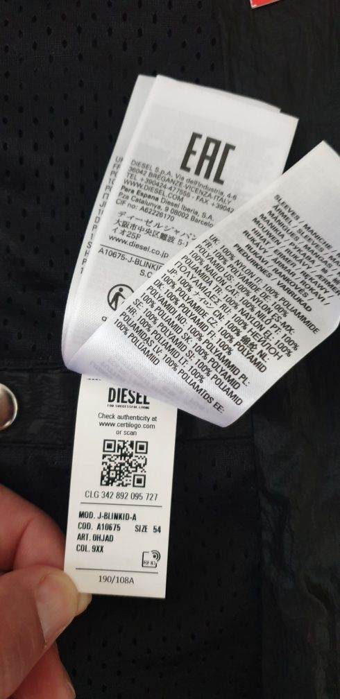 Diesel J - Blinkid - A / 54 - XL ОРИГИНАЛ НОВО Мъж пролетно - есенно Я