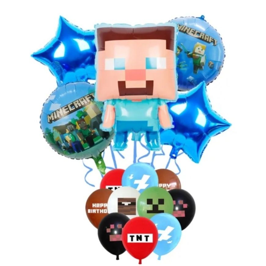 Парти сет балони Minecraft, Roblox, Game on и  Fortnite