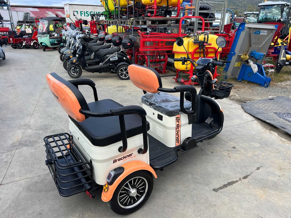 Triciclu electric tuk tuk omologabil Breckner Travel-2 nou Agramix