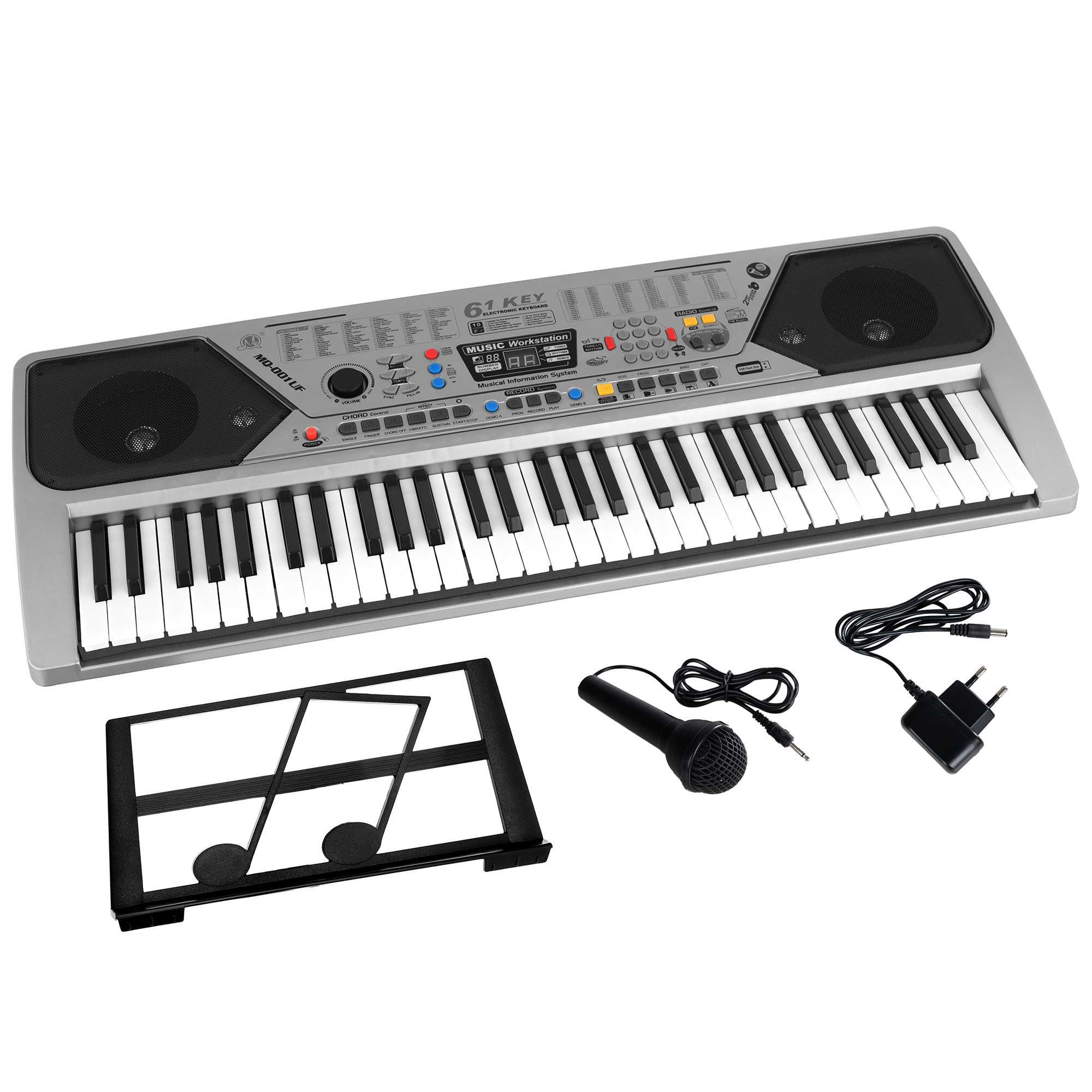 Orga Electronica MQ-001UF 100 ritmuri / tonuri  61 clape USB MP3