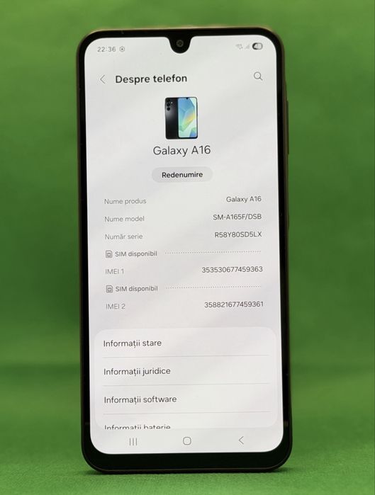 Samsung Galaxy A16 Pret 400 lei fixx