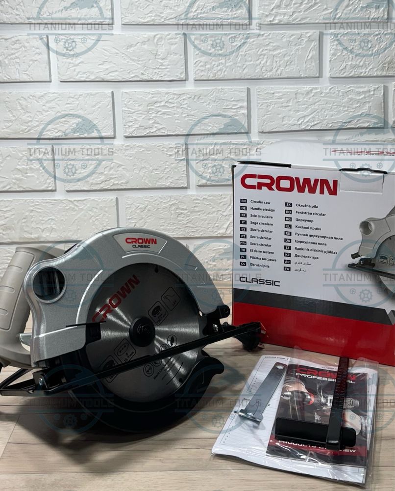 Дисковая пила Crown 185мм CT15074!