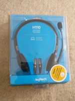 Casti audio Logitech H110 cu microfon