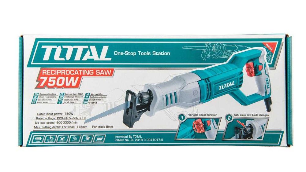 Fierăstrău sabie TOTAL TS100806 – tăieri precise în lemn și metal