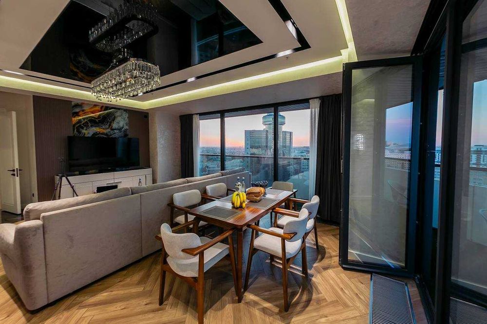 Современная квартира с панорамным видом на Tashkent City, NRG U Tower