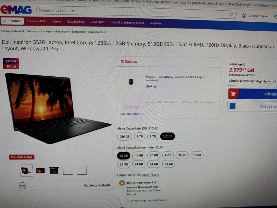 DELL Inspiron 15 3520, Intel Core i5-1235U