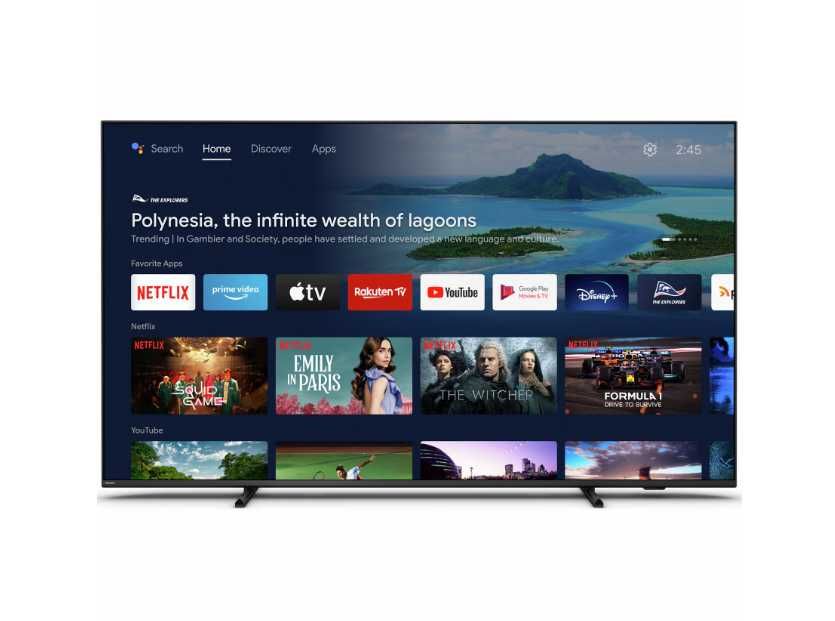 Телевизор Philips Ambilight LED 50", Smart Android, 4K Ultra HD