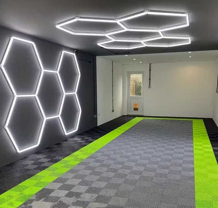 Шестоъгълна Hexagon LED система за осветление пчелни пити НОВО
