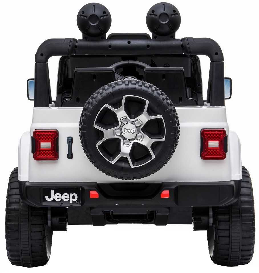 Masinuta electrica copii 2-8 ani Jeep Rubicon 4x4, Roti Moi  Alb