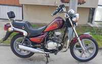 Мотоциклет чопър HYOSUNG 125cc 4 тактов