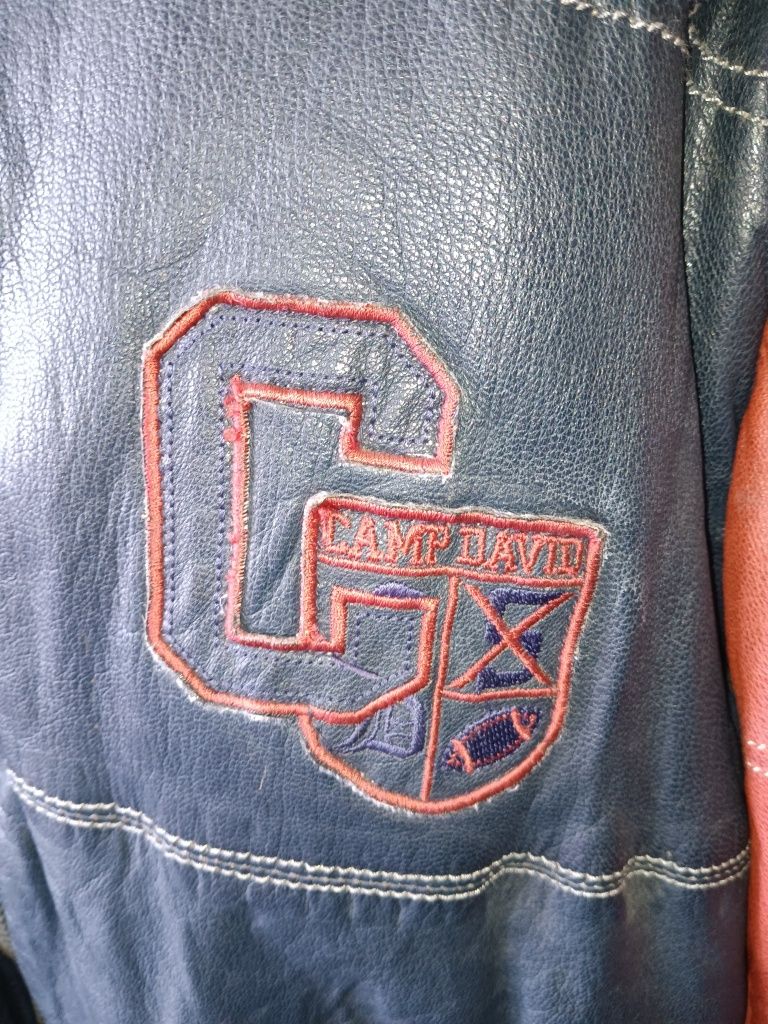 Camp David geaca din piele naturala măsura XXL slim fit