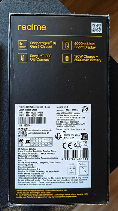 Vand/schimb Realme GT6 256GB ca nou