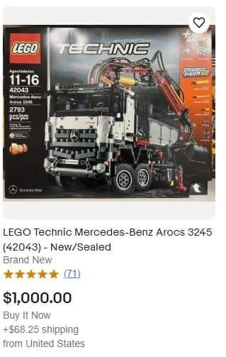 LEGO Technic Mercedes-Benz Arocs(цена за взимане от място)