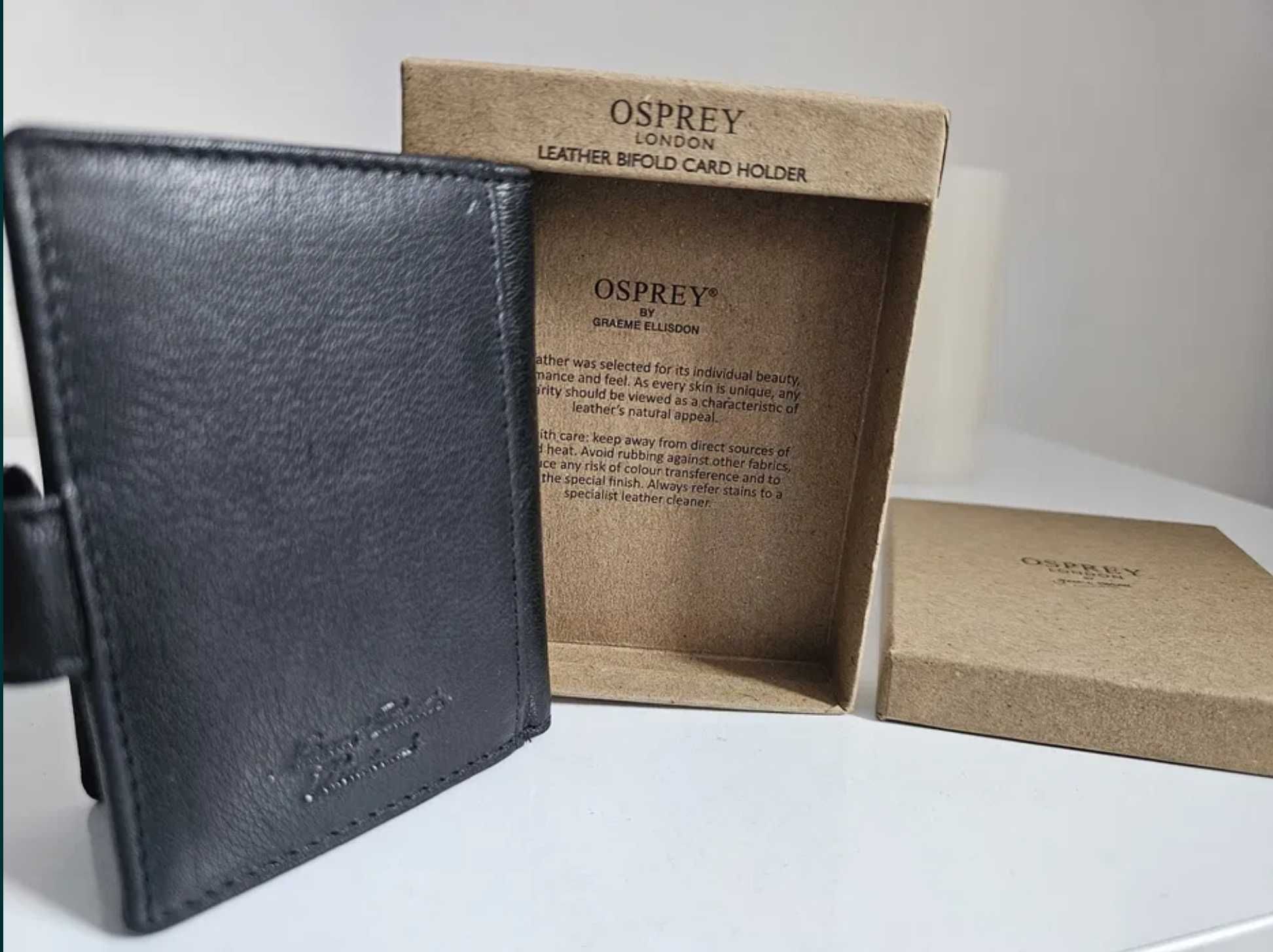 Чисто нов мъжки кожен портфейл - Osprey и Polo Club