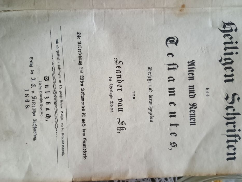 Vând sfântă scriptura  flamandă an 1868
