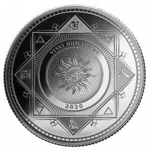 Vand moneda Vivat Humanitas de argint 1 uncie 31.1 grame