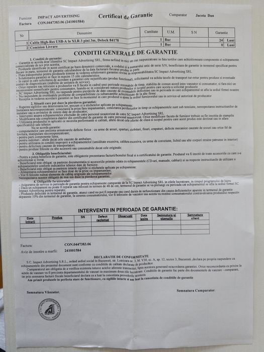 Cablu High-Res USB-A la XLR 3 pini , Delock
Cablu H