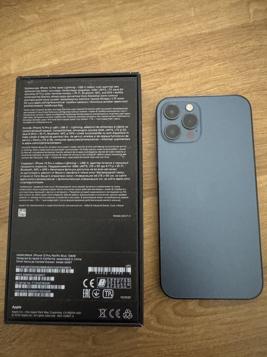 Iphone 12 pro pacific blue, 128 gb