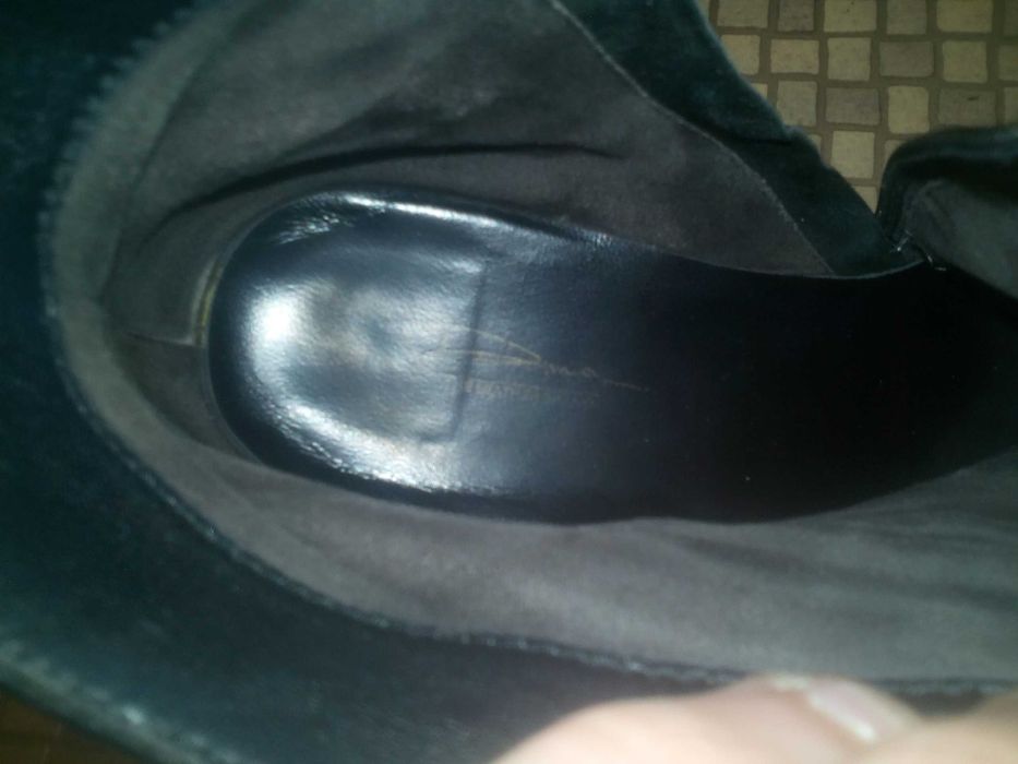 Дамски боти на ток  Dima естествена кожа