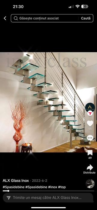 Balustrade din sticlă și Inox