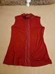 Top Burgundy cu Dantelă