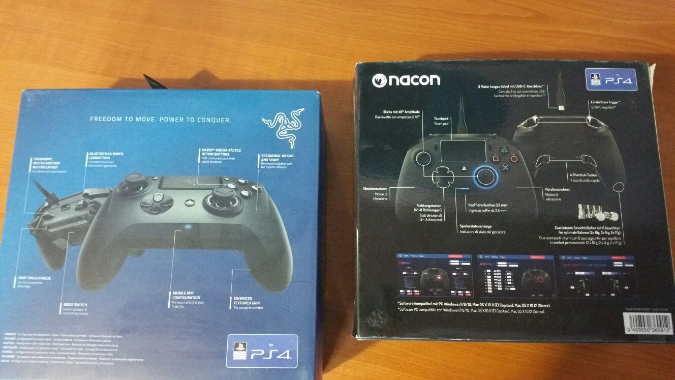 Controller Playstation 4 Raiju Nacon Revolution Noi