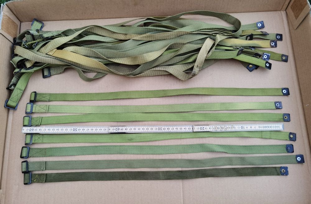 Curelușe militare, ciorchinari material textil