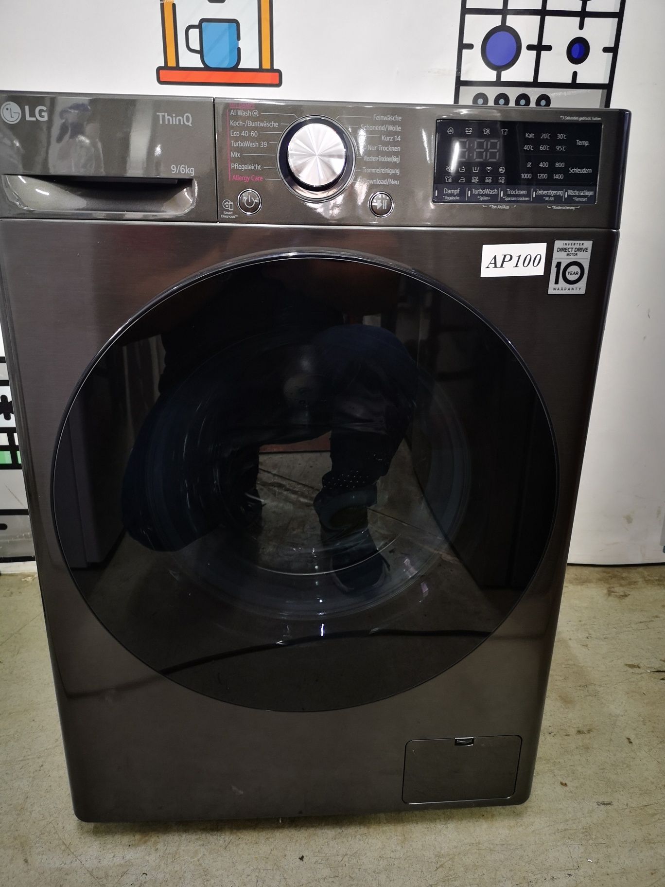 Mașina de spălat LG 9kg cu uscator import Germania Garanție AP100
