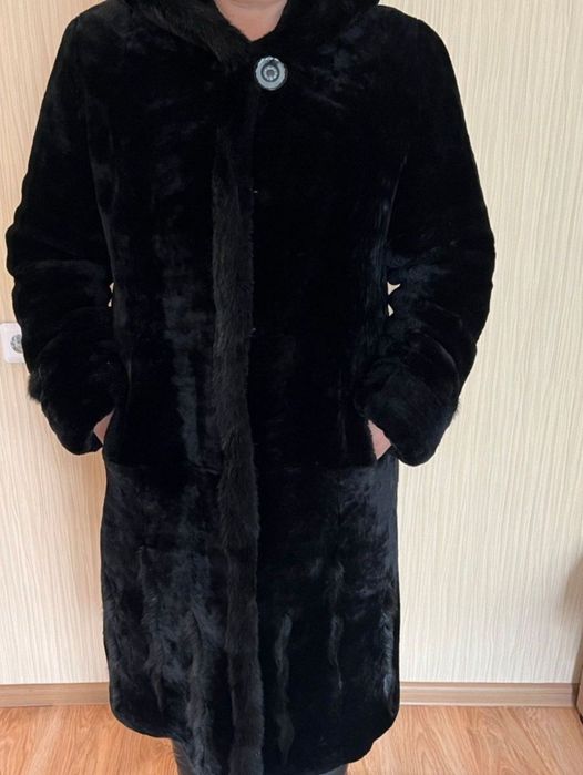 Цигейковая шуба мутон